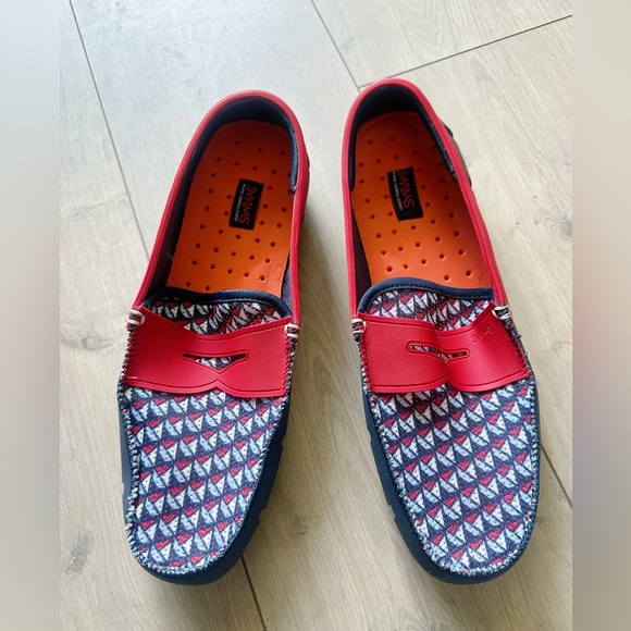 Swims Red and Navy Loafers - Picture 6 of 6